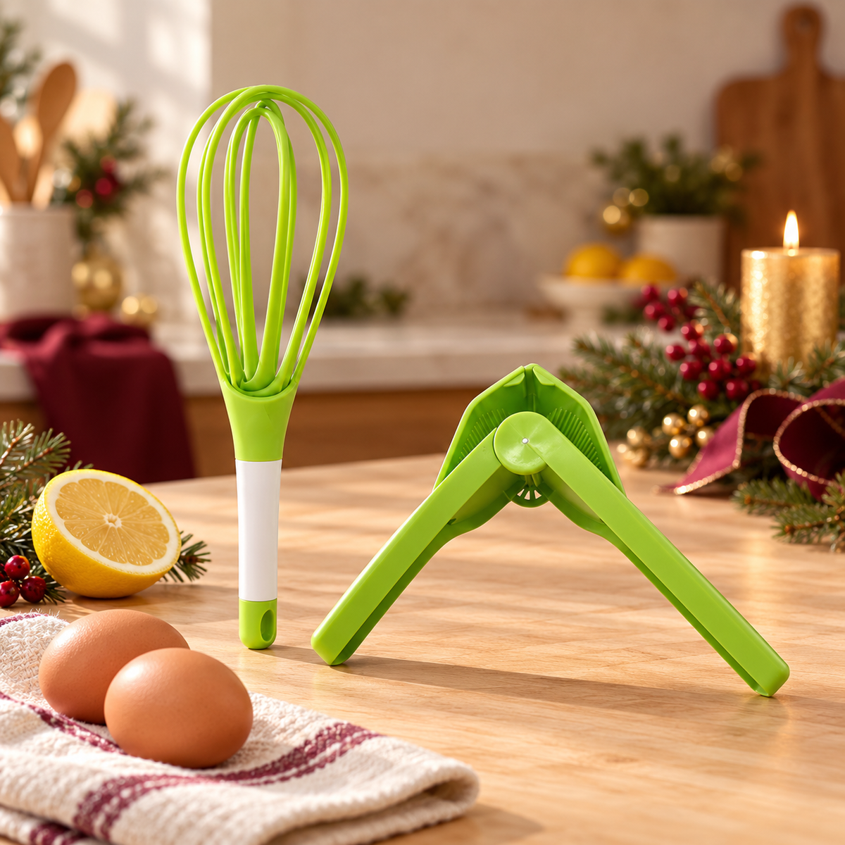 PACK CUISINE SANS GALÈRE™ — Fouet Twist Pro™ + Presse-Agrumes Pro™